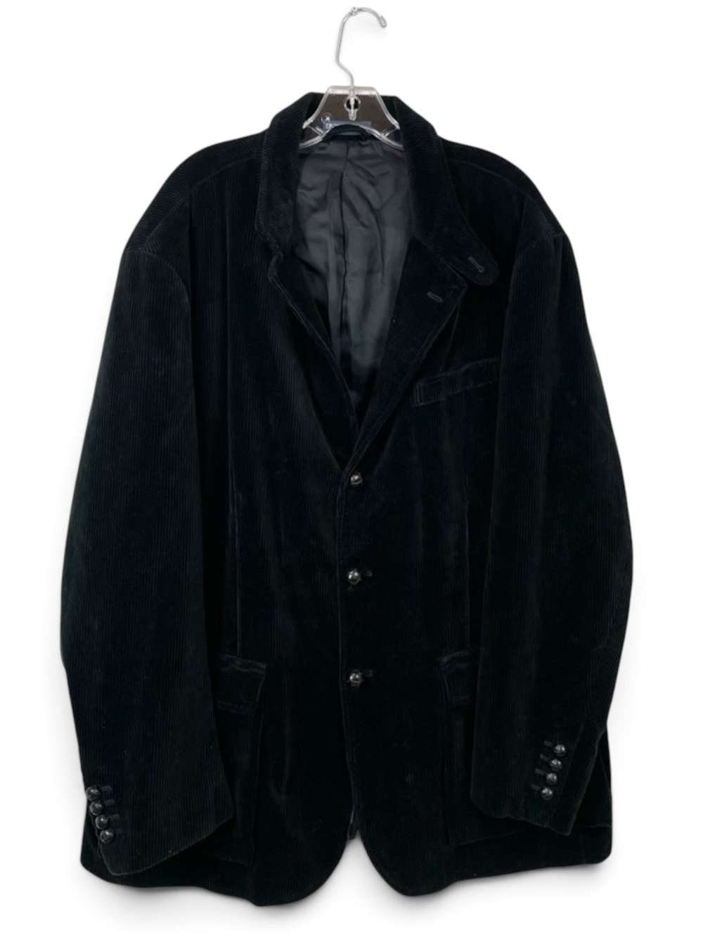 Polo Ralph Lauren Black Corduroy Casual Sport Coat Jacket Big and Tall Size XXL